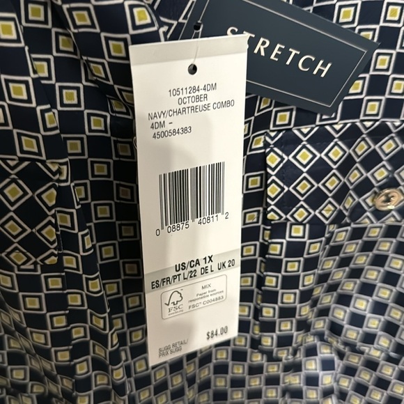 Jones New York blouse 1X NWT - Picture 4 of 4